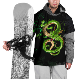 Накидка на куртку 3D с принтом Шар дракона , 100% полиэстер |  | dragon ball | аниме | драконы | жемчуг дракона | текстура | шар дракона