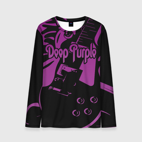 Мужской лонгслив 3D с принтом Deep Purple в Курске, 100% полиэстер | длинные рукава, круглый вырез горловины, полуприлегающий силуэт | deep purple | whoosh | дэвид ковердейл | иэн гиллан | метал | ричи блэкмор | роджер гловер | рок | свист | хард | хэви