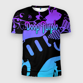 Мужская футболка 3D Slim с принтом Deep Purple в Курске, 100% полиэстер с улучшенными характеристиками | приталенный силуэт, круглая горловина, широкие плечи, сужается к линии бедра | deep purple | whoosh | дэвид ковердейл | иэн гиллан | метал | ричи блэкмор | роджер гловер | рок | свист | хард | хэви