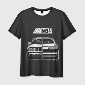 Мужская футболка 3D с принтом BMW , 100% полиэфир | прямой крой, круглый вырез горловины, длина до линии бедер | Тематика изображения на принте: auto | bmw | car | e | e34 | germany | m | m5 | series | x | авто | автомобиль | бмв | бнв | германия | машина