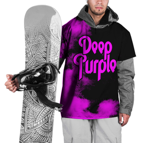 Накидка на куртку 3D с принтом Deep Purple в Екатеринбурге, 100% полиэстер |  | deep purple | альбом | гловер | группа | дееп | деп | ди | дип | диперпл | дипперпл | иэн гиллан | иэн пэйс | лого | логотип | метал | морс | пепл | перпл | прогрессивный | психоделический | рок | символ | хард