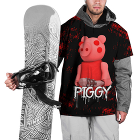 Накидка на куртку 3D с принтом ROBLOX PIGGY - СВИНКА ПИГГИ в Белгороде, 100% полиэстер |  | pig | piggy | roblox | игра | компьютерная игра | логотип | онлайн | онлайн игра | пигги | поросенок | роблакс | роблокс | свинка | свинья