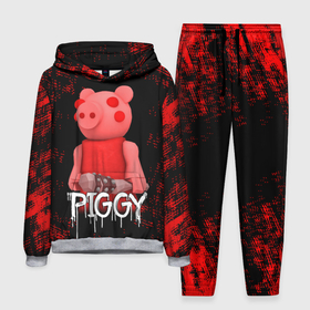Мужской костюм 3D (с толстовкой) с принтом ROBLOX PIGGY   СВИНКА ПИГГИ в Петрозаводске,  |  | Тематика изображения на принте: pig | piggy | roblox | игра | компьютерная игра | логотип | онлайн | онлайн игра | пигги | поросенок | роблакс | роблокс | свинка | свинья