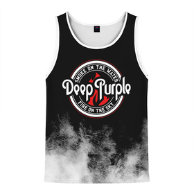 Мужская майка 3D с принтом Deep Purple в Белгороде, 100% полиэстер | круглая горловина, приталенный силуэт, длина до линии бедра. Пройма и горловина окантованы тонкой бейкой | Тематика изображения на принте: deep purple | альбом | гловер | группа | дееп | деп | ди | дип | диперпл | дипперпл | иэн гиллан | иэн пэйс | лого | логотип | метал | морс | пепл | перпл | прогрессивный | психоделический | рок | символ | хард