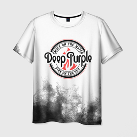 Мужская футболка 3D с принтом Deep Purple , 100% полиэфир | прямой крой, круглый вырез горловины, длина до линии бедер | deep purple | альбом | гловер | группа | дееп | деп | ди | дип | диперпл | дипперпл | иэн гиллан | иэн пэйс | лого | логотип | метал | морс | пепл | перпл | прогрессивный | психоделический | рок | символ | хард