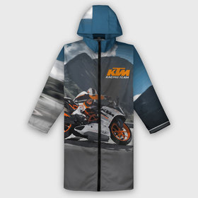 Дождевик унисекс 3D с принтом KTM Racing team в городе Новоалтайск,  |  | clouds | ktm | motorcycle | mountains | nature | racer | racing | route | sky | team | гонщик | горы | мотоцикл | небо | облака | природа | трасса
