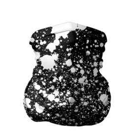Бандана-труба 3D с принтом Белая краска в Новосибирске, 100% полиэстер, ткань с особыми свойствами — Activecool | плотность 150‒180 г/м2; хорошо тянется, но сохраняет форму | casual | pattern | snow | winter | акварельные | брызги | зима | краски | круги | крутые | мазки | маляр | модные | мужские | ночь | паттерн | популярные | пятна | пятнистый | снег | снегопад | снежинки | текстура
