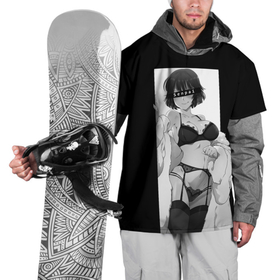 Накидка на куртку 3D с принтом Senpai в Екатеринбурге, 100% полиэстер |  | Тематика изображения на принте: anime | senpai | tyan | аниме | сенпай