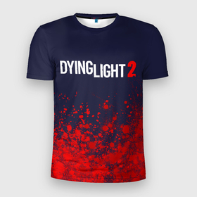 Мужская футболка 3D Slim с принтом DYING LIGHT 2   ДАИНГ ЛАЙТ в Тюмени, 100% полиэстер с улучшенными характеристиками | приталенный силуэт, круглая горловина, широкие плечи, сужается к линии бедра | dying | dying light 2 | dyinglight 2 | dyinglight2 | game | games | horror | light | survival | zombie | выживание | даинг | даинг лайт 2 | даинглайт 2 | даинглайт2 | зомби | игра | игры | лайт | лого | логотип | логотипы | свет | символ | символы