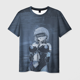 Мужская футболка 3D с принтом Senpai в Кировске, 100% полиэфир | прямой крой, круглый вырез горловины, длина до линии бедер | anime | senpai | tyan | аниме | сенпай