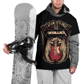 Накидка на куртку 3D с принтом Metallica в Санкт-Петербурге, 100% полиэстер |  | album | black | concert | heavy | kirk | metal | metallica | music | rock | tolls | джеймс хэтфилд | кирк хэмметт | клифф бёртон | ларс ульрих | метал | металлика | трэш