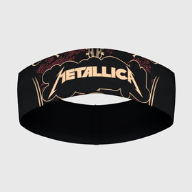 Повязка на голову 3D с принтом Metallica ,  |  | album | black | concert | heavy | kirk | metal | metallica | music | rock | tolls | джеймс хэтфилд | кирк хэмметт | клифф бёртон | ларс ульрих | метал | металлика | трэш
