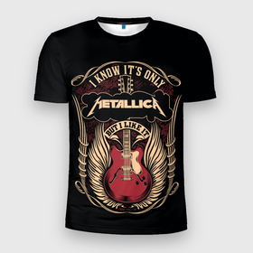 Мужская футболка 3D Slim с принтом Metallica в Екатеринбурге, 100% полиэстер с улучшенными характеристиками | приталенный силуэт, круглая горловина, широкие плечи, сужается к линии бедра | album | black | concert | heavy | kirk | metal | metallica | music | rock | tolls | джеймс хэтфилд | кирк хэмметт | клифф бёртон | ларс ульрих | метал | металлика | трэш
