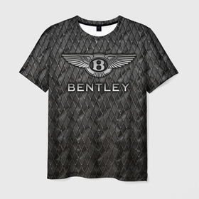 Мужская футболка 3D с принтом Bentley в Екатеринбурге, 100% полиэфир | прямой крой, круглый вырез горловины, длина до линии бедер | bentayga | bentley flying spur | cayenne | continental gt | doug demuro | бентли | внедорожник | тайкан | тест драйв | турбо