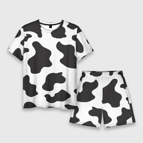 Мужской костюм с шортами 3D с принтом COW PRINT в городе Новоалтайск,  |  | animals | cow | cow print | корова | коровий принт