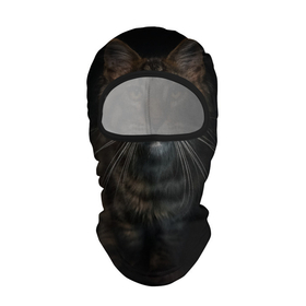 Балаклава 3D с принтом Кот усатый , 100% полиэстер, ткань с особыми свойствами — Activecool | плотность 150–180 г/м2; хорошо тянется, но при этом сохраняет форму. Закрывает шею, вокруг отверстия для глаз кайма. Единый размер | Тематика изображения на принте: cat | кот | котёнок | котик | кошка | мейн кун | полосатый | пушистый | усатый