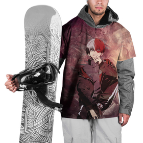Накидка на куртку 3D с принтом Шото Тодороки в Курске, 100% полиэстер |  | my hero academia | shoto | todoroki | моя геройская академия | тодороки | шото | шото тодороки