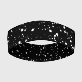 Повязка на голову 3D с принтом Snow в Екатеринбурге,  |  | snow | stars. звезды на футболке | в белую точку | звезды | кофта в белую точку | свитер в белую точку | снег | снег на черном фоне | футболка в белую точку | футболка в точку