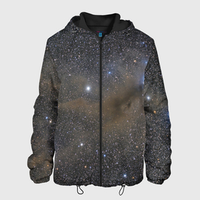 Мужская куртка 3D с принтом Звездный космос (S) в Новосибирске, ткань верха — 100% полиэстер, подклад — флис | прямой крой, подол и капюшон оформлены резинкой с фиксаторами, два кармана без застежек по бокам, один большой потайной карман на груди. Карман на груди застегивается на липучку | galaxy | nasa | nebula | space | star | абстракция | вселенная | галактика | звезда | звезды | космический | наса | планеты