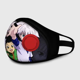 Маска из неопрена с принтом Hunter x Hunter в городе Новоалтайск, неопрен 100% | Форма огибающая нос. Резинки для ушей с дополнительной резинкой на затылке. Клапан для выдоха для активного дыхания при занятиях спортом. Эластичный материал маски и окантовки для лучшего растяжения и прилегания маски.  | anime | hunter x hunter | аниме | гон фрикс | манга | охотник х охотник | хантер хантер | хантеры