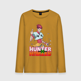 Мужской лонгслив хлопок с принтом Хисока Hunter x Hunter в Екатеринбурге, 100% хлопок |  | anime | hunter | hunter x hunter | zoldyck | аниме | зодиак | охотник | охотники | хисока