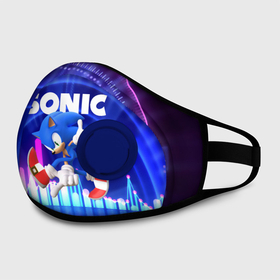 Маска из неопрена с принтом SONIC / СОНИК в городе Новоалтайск, неопрен 100% | Форма огибающая нос. Резинки для ушей с дополнительной резинкой на затылке. Клапан для выдоха для активного дыхания при занятиях спортом. Эластичный материал маски и окантовки для лучшего растяжения и прилегания маски.  | hedgehog | metal sonic | silver | silver the hedgehog | sonic | sonic boom | sonic the hedgehog | ёж сонник | игры | соник | фильмы
