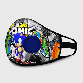 Маска из неопрена с принтом SONIC / СОНИК в городе Новоалтайск, неопрен 100% | Форма огибающая нос. Резинки для ушей с дополнительной резинкой на затылке. Клапан для выдоха для активного дыхания при занятиях спортом. Эластичный материал маски и окантовки для лучшего растяжения и прилегания маски.  | hedgehog | metal sonic | silver | silver the hedgehog | sonic | sonic boom | sonic the hedgehog | ёж сонник | игры | соник | фильмы