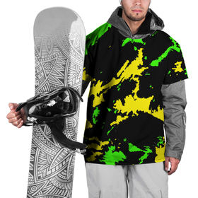 Накидка на куртку 3D с принтом Желто зеленый в Петрозаводске, 100% полиэстер |  | Тематика изображения на принте: casual | neon | pattern | абстрактный | брызги | граффити | грязь | зелень | камуфляж | кислотный | краска | красочный | мазки | маскировка | милитари | неоновый | отпечаток | пятна | пятнистый | разноцветный