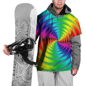 Накидка на куртку 3D с принтом Цветной гипноз , 100% полиэстер |  | Тематика изображения на принте: насыщенные цвета | радуга | спираль | цвет | цвета | яркие цвета | ярко
