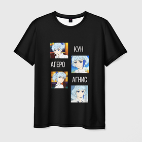 Мужская футболка 3D с принтом Кун, Агеро и Агнис. БАШНЯ БОГА , 100% полиэфир | прямой крой, круглый вырез горловины, длина до линии бедер | Тематика изображения на принте: коллаж | корея | кун | манхва | персонаж | япония