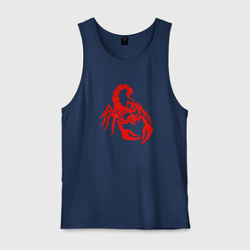 Мужская майка хлопок с принтом Scorpio в Курске, 100% хлопок |  | scorpio | знак зодиака скорпион | принт знак зодиака скорпион | принт на футболке скорпион | принт скорпион | скорпион | скорпион на футболке