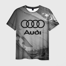 Мужская футболка 3D с принтом AUDI   АУДИ в Тюмени, 100% полиэфир | прямой крой, круглый вырез горловины, длина до линии бедер | audi | auto | felb | logo | moto | quattro | sport | symbol | авто | автомобильные | ауди | кватро | кольца | лого | логотип | логотипы | марка | мото | символ | спорт | фгвш | шильдик