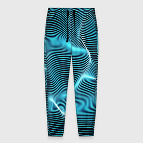 Мужские брюки 3D с принтом Neon lines в Курске, 100% полиэстер | манжеты по низу, эластичный пояс регулируется шнурком, по бокам два кармана без застежек, внутренняя часть кармана из мелкой сетки | 3301 | 4800 | dpi | lines | neon | линии | неон