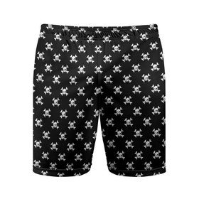 Мужские шорты спортивные с принтом Черепа в Белгороде,  |  | минимализм | пиратский флаг | рисунок | черепа