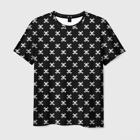 Мужская футболка 3D с принтом Черепа , 100% полиэфир | прямой крой, круглый вырез горловины, длина до линии бедер | минимализм | пиратский флаг | рисунок | черепа