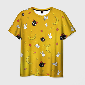 Мужская футболка 3D с принтом СЕЙЛОР МУН в Новосибирске, 100% полиэфир | прямой крой, круглый вырез горловины, длина до линии бедер | anime | japan | manga | sailor moon | аниме | девочка | девушка | луна | лунная призма | манга | сейлор мун | сэйлор мун | япония