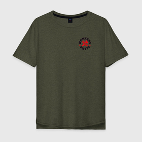 Мужская футболка хлопок Oversize с принтом рабочие объединяются в Тюмени, 100% хлопок | свободный крой, круглый ворот, “спинка” длиннее передней части | клавиатура | молот | объединение | рабочие | символ.