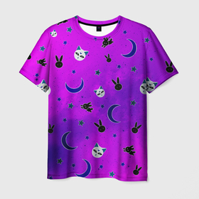 Мужская футболка 3D с принтом GOTHIC SAILOR MOON в Белгороде, 100% полиэфир | прямой крой, круглый вырез горловины, длина до линии бедер | anime | japan | manga | sailor moon | аниме | девочка | девушка | луна | лунная призма | манга | сейлор мун | сэйлор мун | япония