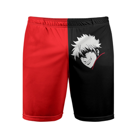 Мужские шорты спортивные с принтом ГИНТАМА ,  |  | anime | gintama | manga | аниме | гинтама | манга