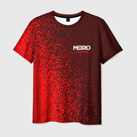 Мужская футболка 3D с принтом METRO EXODUS   МЕТРО ИСХОД , 100% полиэфир | прямой крой, круглый вырез горловины, длина до линии бедер | exodus | game | games | logo | metro | sam | sparta | spartan | игра | игры | исход | лого | логотип | логотипы | метро | символ | символы | спарта | спартанец | сэм | эксодус