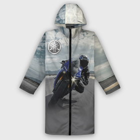 Дождевик унисекс 3D с принтом Yamaha в городе Новоалтайск,  |  | clouds | helmet | motorcycle | racer | road | route | sky | speed | yamaha | гонщик | дорога | мотоцикл | небо | облака | скорость | трасса | шлем