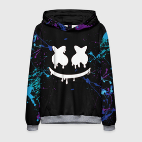Мужская толстовка 3D с принтом MARSHMELLO в городе Новоалтайск, 100% полиэстер | двухслойный капюшон со шнурком для регулировки, мягкие манжеты на рукавах и по низу толстовки, спереди карман-кенгуру с мягким внутренним слоем. | dj | marshmello | marshmellow | usa | америка | клуб | клубная музыка | мармело | маршмелло | маршмеллоу | музыка | музыкант