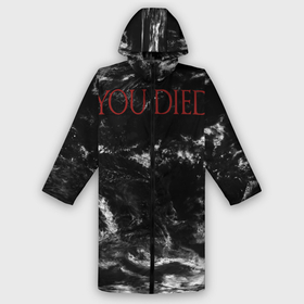 Дождевик унисекс 3D с принтом YOU DIED в Ухте,  |  | dark souls | dark souls iii | дарк солс | дарк соулс | темные души | черные души