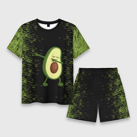Мужской костюм с шортами 3D с принтом Авокадо ,  |  | авокадо | веган | еда блогеров | мемы | минимализм | прикольные картинки | прикольные надписи | растение | смешное авокадо | фрукт