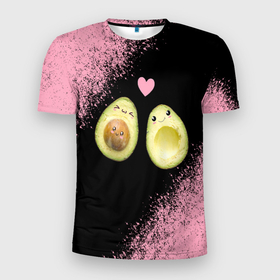 Мужская футболка 3D спортивная с принтом Авокадо в Санкт-Петербурге, 100% полиэстер с улучшенными характеристиками | приталенный силуэт, круглая горловина, широкие плечи, сужается к линии бедра | авокадо | веган | еда блогеров | мемы | минимализм | прикольные картинки | прикольные надписи | растение | смешное авокадо | фрукт