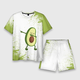 Мужской костюм с шортами 3D с принтом Авокадо в Санкт-Петербурге,  |  | авокадо | веган | еда блогеров | мемы | минимализм | прикольные картинки | прикольные надписи | растение | смешное авокадо | фрукт