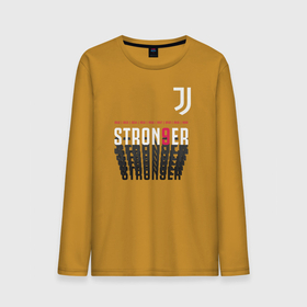 Мужской лонгслив хлопок с принтом Juventus | Stronger (2021) , 100% хлопок |  | 0x000000123 | juve | juventus | ronaldo | юве | ювентус