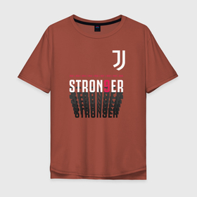 Мужская футболка хлопок Oversize с принтом Juventus | Stronger (2021) в Белгороде, 100% хлопок | свободный крой, круглый ворот, “спинка” длиннее передней части | 0x000000123 | juve | juventus | ronaldo | юве | ювентус