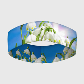 Повязка на голову 3D с принтом Подснежники в Курске,  |  | зелень | подснежник | подснежники | природа | природный | растение | растения | флора | цветок | цветочек | цветы