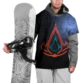 Накидка на куртку 3D с принтом Assassins Creed Valhalla в Санкт-Петербурге, 100% полиэстер |  | eivor | valhalla | vikings | вальгалла | вальхалла | викинги | эйвор